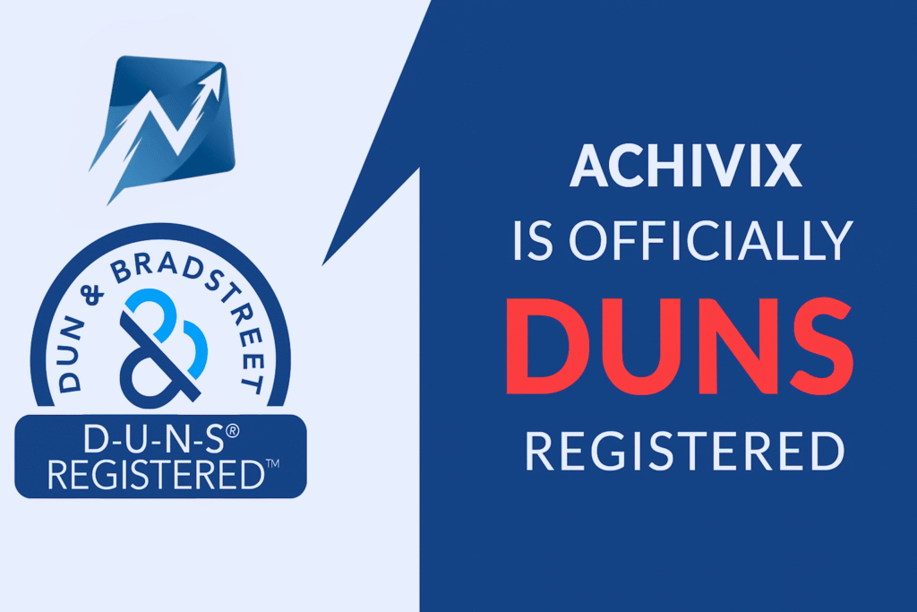 Achivix is now DUNS Registered and Certified